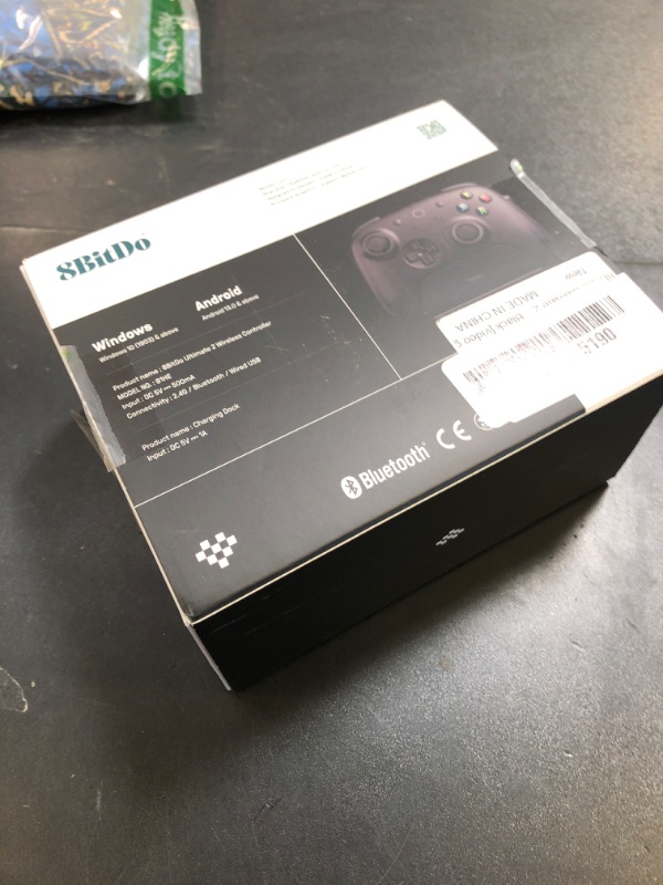 Photo 1 of 8BitDo Ultimate 2 Wireless Controller for Windows & Android, Gaming Controller with TMR Joysticks, Switchable Hall Effect/Tactile Triggers, RGB Fire Ring, 8Speed Wireless Tech, Black