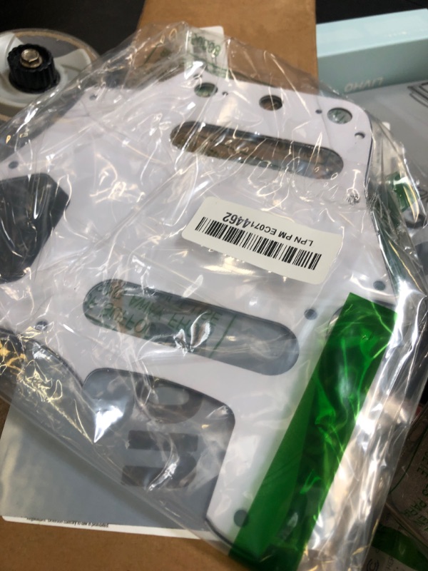 Photo 1 of 1Pcs Yootones 10-Hole Vintage Style Guitar Pickguard Compatible with Fender American Jaguar (3Ply White)