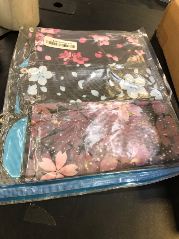 Photo 1 of TaoTazon Adult Bibs,3 Packs Cherry Blossom Adult Bibs for Women Eating Washable with Crumb Catcher (Black Pink 3 pack)