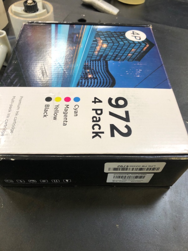 Photo 1 of iNKPAD 972X Ink Cartridges Compatible with HP-972 X 972X High Yield 10000 Pages Replacement for PageWide Pro 452dw 452dn PageWide Pro Multifunction 477dw 477dn 577dw 577z Printer (4 Pack, Bk/C/M/Y)