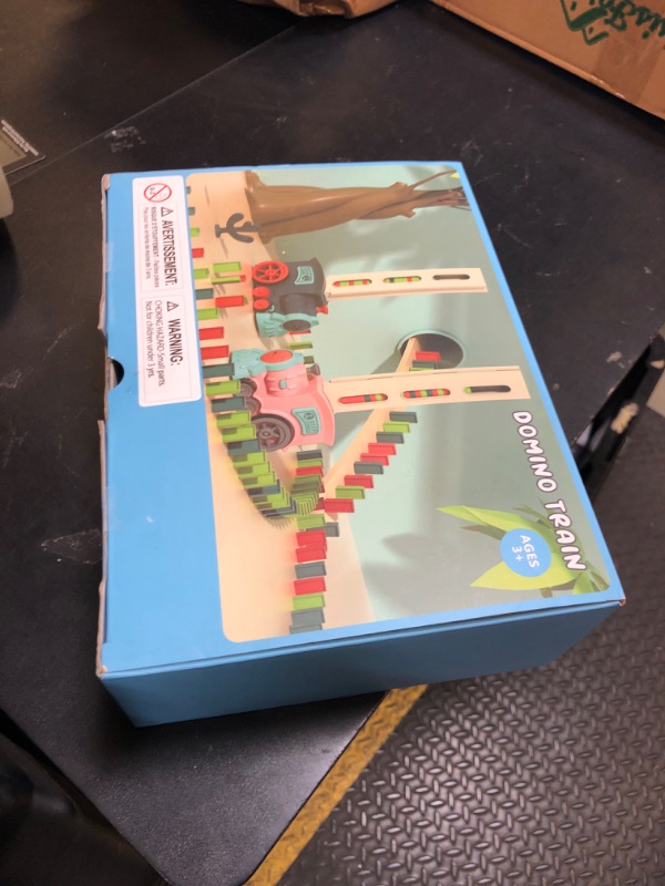 Photo 1 of PREPHY Kids Games Domino Train Toys: 180PCS Automatic Stacking Creative Game 3+ Year Old - Stem Montessori Toy for Boys 4-6 - Summer Autistic Christmas Birthday Gifts 5 6 Toddler Girls Ages 4-8