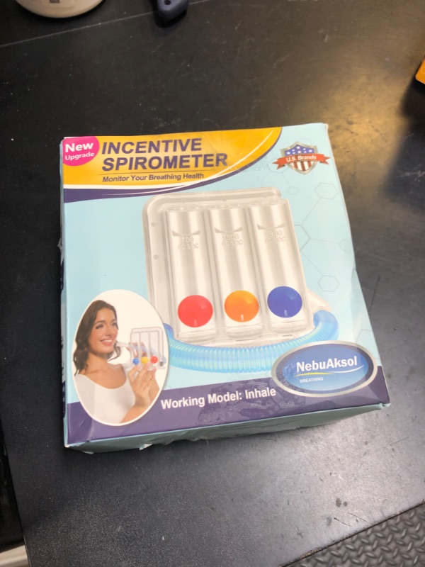 Photo 1 of Breathing Exercise Device for Lungs, Incentive Spirometer,Upgraded Capacity 1900cc/sec, Improves Breathing and Lung Function