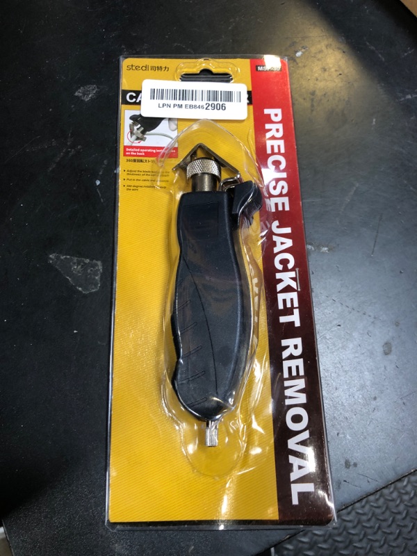 Photo 1 of stedi Round Cable Stripper, With Adjustable Cutting Depth, for Fast and Precise Jacket Removal Cable Stripper, Round Cable Slitter with Smooth Incision and No Damage to The Core, 0.18-1''