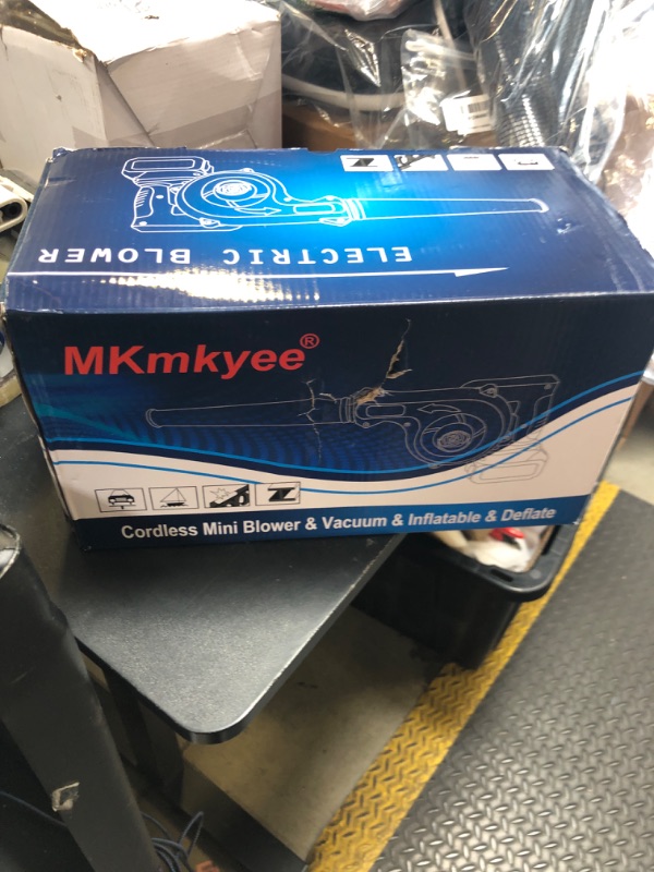 Photo 1 of Cordless Blower,3- in-1 Portable Mini Air Blower 21v Lithium Battery,Small Dust Cleaner for Inflatable,Fans,Lily Windows,Keyboards,Cars by MKMKYEE