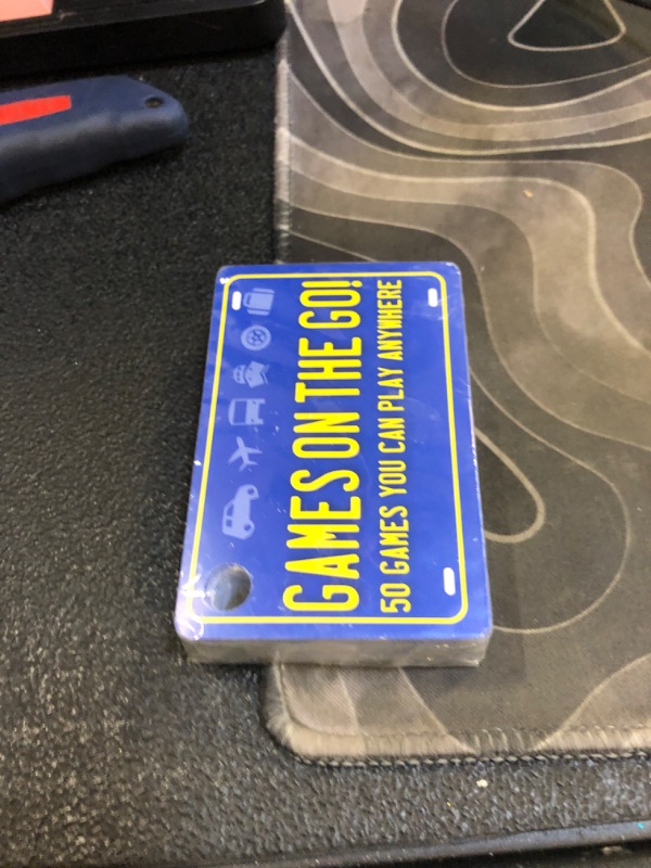Photo 1 of Games on the Go by Continuum Games - Portable Roadtrip Family Games to Challenge and Entertain for 2+ players , Blue