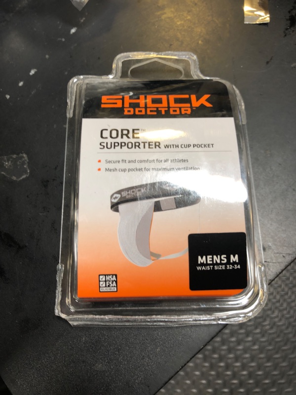 Photo 1 of Shock Doctor Men's 228 Athletic Supporter Jockstrap, White, Adult: Medium