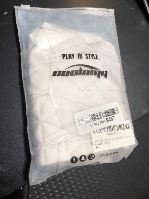 Photo 1 of COOLOMG Youth Girls Softball Sliding Shorts Padded Compression Sliders for Baseball Football Lacrosse Cricket White XS