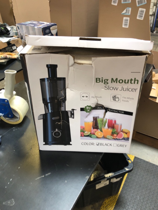 Photo 1 of Juicer Machines, ECOSELF Cold Press Juicer with 4.35" Large Feed Chute Fit Whole Fruits & Vegetables, Juicer Machine Self Feeding Effortless for Batch Juicing, High Juice Yield, Easy to Clean