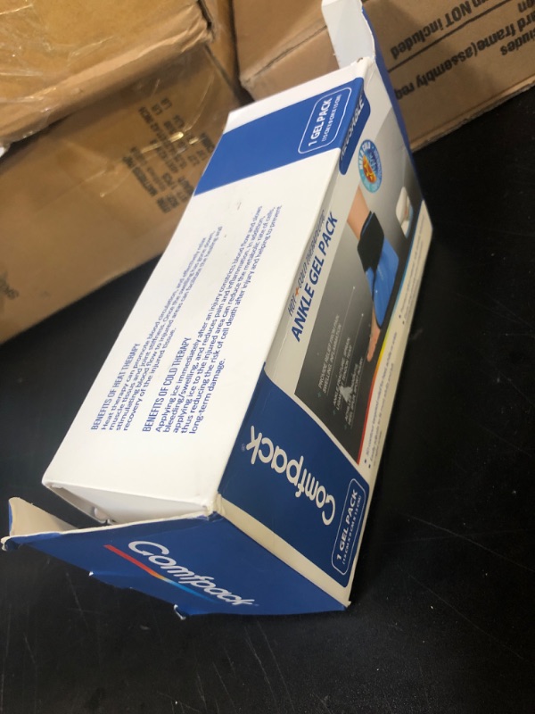 Photo 1 of Comfpack Ankle Ice Pack Wrap for Swelling, Heel Ice Pack for Pain Relief, Hot Cold Therapy Foot Ice Pack Wrap for Plantar Fasciitis, Achilles Tendonitis, Ankle Sprain, Swelling, Heel Spur, Black