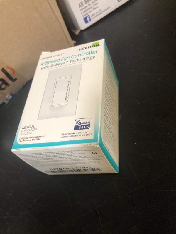 Photo 1 of Leviton Decora Smart Fan Speed Controller, Z-Wave Plus, ZW4SF