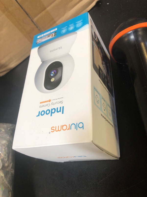 Photo 1 of blurams Indoor Camera 2K, Cameras for Home Security 5GHz, 360° Pet Camera w/Motion Tracking, Phone App, 2-Way Audio, IR Night Vision, Siren, Works with Alexa & Google Assistant