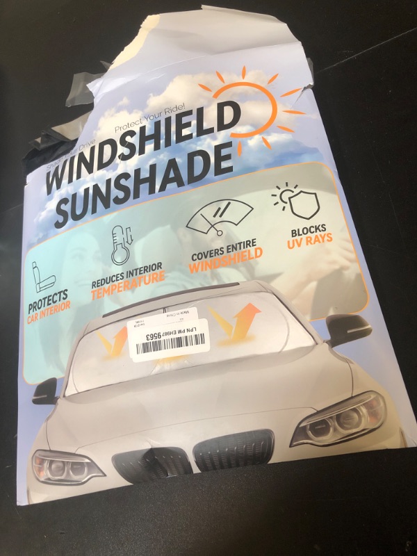 Photo 1 of Sunshade for Toyota Sienna 2021-2024 2025 L LE SE XLE Limited Van Minivan Car Accessories Front Window 210T Reflective Shield Cover for Windshield Sun Visor