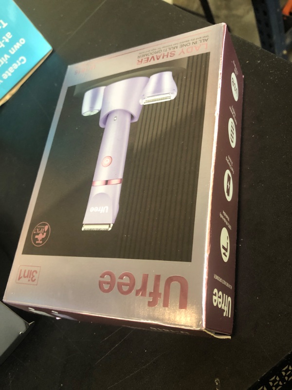 Photo 1 of Ufree Bikini Trimmer Electric Razors for Women, Rechargeable Pubic Body Hair Trimmer Electric Shaver for Legs Body Hair, Bikini Shaver IPX7 Waterproof, Gifts for Women, Purple
