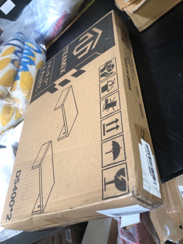 Photo 1 of TEAMIX Wood Monitor Stand Riser - 2 Pack Adjustable Dual Monitor Riser for Laptop/PC