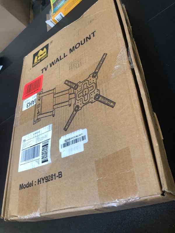Photo 1 of Long Arm TV Wall Mount for 26-65" TVs, 40.75" Long Extension Corner TV Mount for Vertical Mounting of Displays, Full Motion Wall Mount with Swivel & Tilt, VESA 400x400mm Holds 88 lbs FORGING MOUNT
