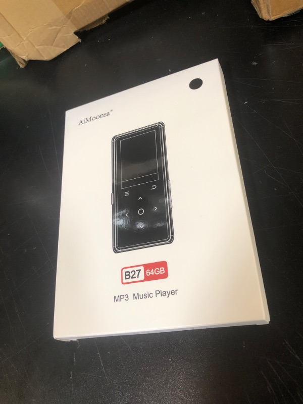 Photo 1 of 64GB MP3 Player with Bluetooth 5.2, AiMoonsa Music Player with Built-in HD Speaker, FM Radio, Voice Recorder, HiFi Sound, E-Book, Earphones Included