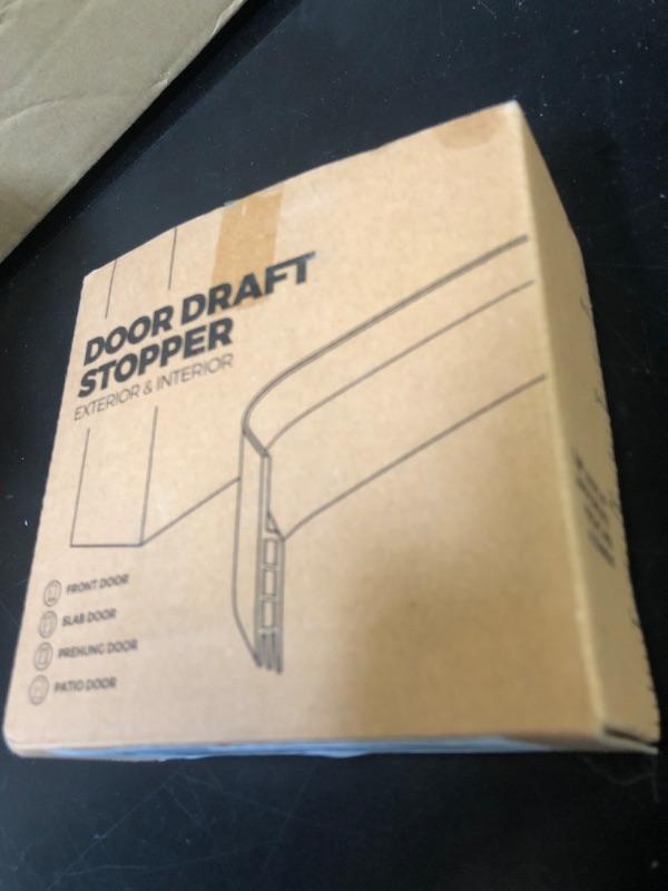 Photo 1 of Holikme Door Draft Stopper Under Door Draft Blocker Insulator Doors Sweep Weather Stripping Noise Stopper Strong Adhesive, White