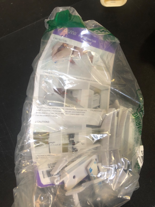 Photo 1 of Coolrunner Child Safety Drawer Locks, 8 Pack Safety Invisible Drawer Latches with Strong Adhesive for Baby Care,Only fit for Some Drawer, Please See Below Before Buying