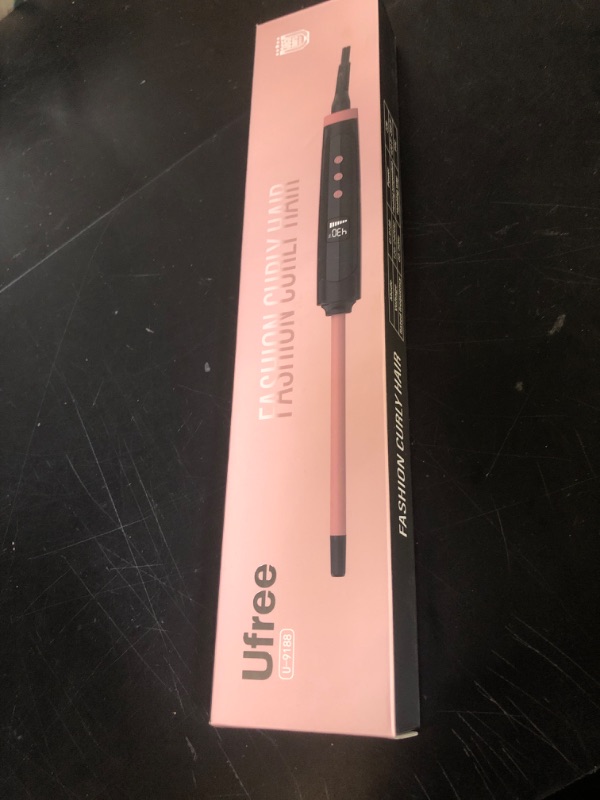 Photo 1 of Ufree 3/8 Inch Small Curling Iron, 9 Temperature Setting Curling Wand for Long & Short Hair, Ceramic Small Barrel Curling Iron with LCD Display, Dual Voltage Hair Curlers, Women Gifts