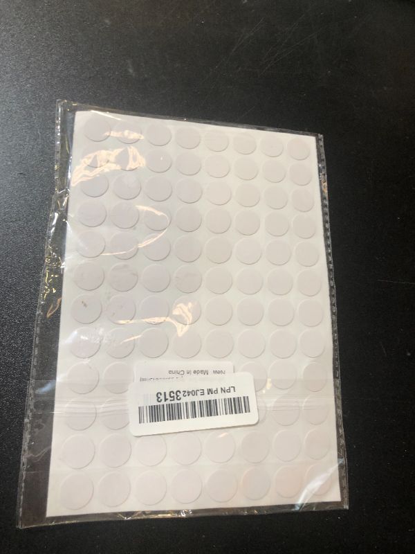 Photo 1 of Self-Adhesive Screw Hole Stickers, 384pcs-0.59inch/15mm Self-Adhesive Screw Covers Caps Dust Proof Sticker for Wood Screw-White (384pcs-0.59inch/15mm)