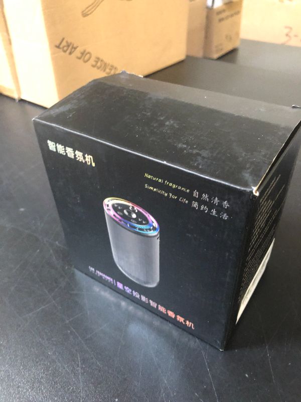 Photo 1 of Smart Car Air Freshener - Car Diffusers for Essential Oils with Starry Sky Projection and Colorful Ambient Light, Auto On/Off, Adjustable Concentration Diffuser for Car with 50ml Car fragrance-Cologne