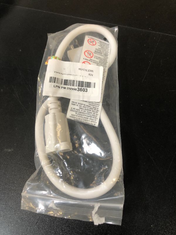 Photo 1 of FIRMERST 1875W 15 Amp 2 Feet 3 Prong Extension Cord 14 Gauge Black
