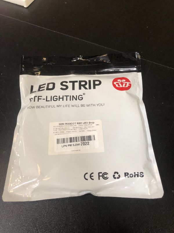 Photo 1 of BTF-LIGHTING RGBCCT 5 Colors in 1 LED 5050SMD RGBWW RGB+Dimmable Tunable Color Temperature 2700K-6500K 16.4ft 60LEDs/m 300LEDs DC24V Multi-Colored Tape Lights IP67 White PCB(No Adapter or Controller)