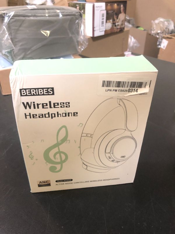 Photo 1 of BERIBES Upgraded Hybrid Active Noise Cancelling Headphones with Transparent Modes,70H Playtime Bluetooth Headphones Wireless Bluetooth with Mic, Deep Bass,3.5MM Cable,Soft-Earpads,Fast Charging-Black