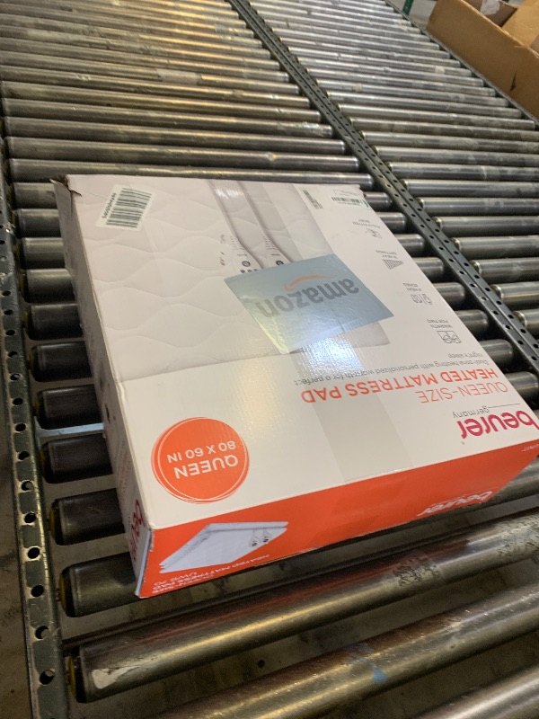 Photo 1 of Beurer UWB70 Heated Mattress Pad Queen, Dual Control Electric Mattress Cover with Separate Feet/Body Heat, Auto Shut Off, 9 Warming Levels, Overheat Protection, and Soft Quilted Fabric, 60" x 80"