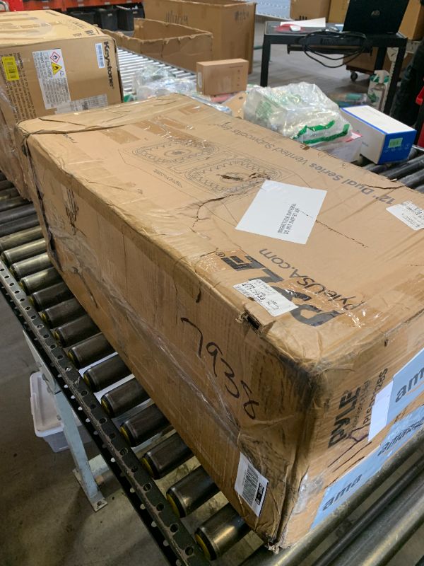 Photo 1 of Pyle 12' Dual Subwoofer Box System - 12' Series Vented Subwoofer Enclosure, Rear Vented Design with Santoprene Surround, 2 x 1200 Watts Max Power, 4 Layer Dual Voice Coil