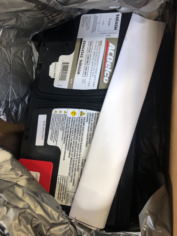 Photo 1 of ACDelco Gold 94RAGM (88864542) 36 Month Warranty AGM BCI Group 94R Battery