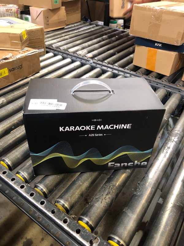 Photo 1 of Fansbe Tech Karaoke Microphone Machines Kids Adults, Karaoke Machine Bluetooth Sound Effects, Bluetooth Wireless Speakers Kareokee Machine Light TF Card/USB Portable Home Party Outdoor/Indoor, Black