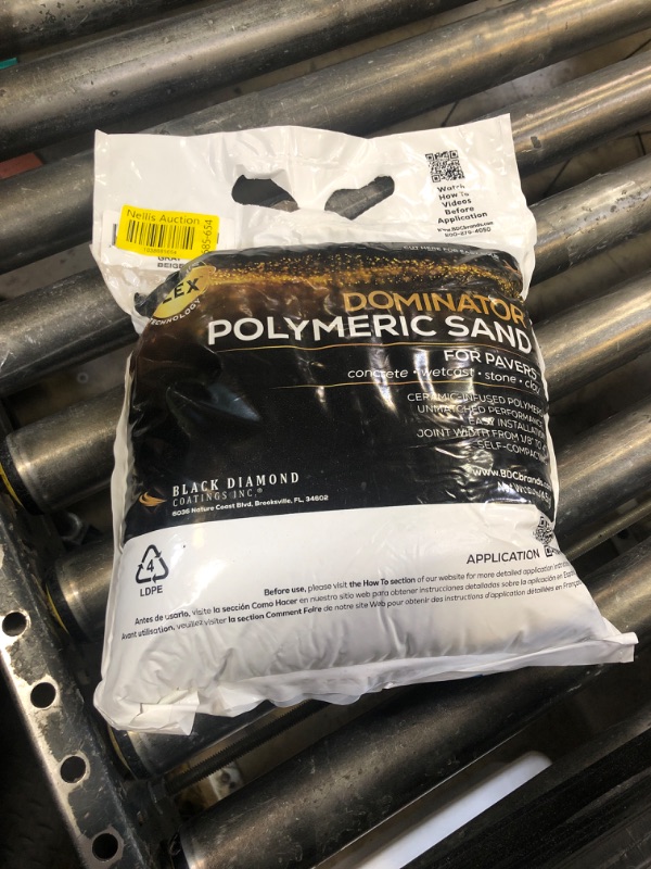 Photo 1 of 10 Pound Gray Beige DOMINATOR Polymeric Sand with Revolutionary Ceramic Flex Technology for Stabilizing Paver Joints/Gaps, 1/8” up to 4”, Professional Grade Results