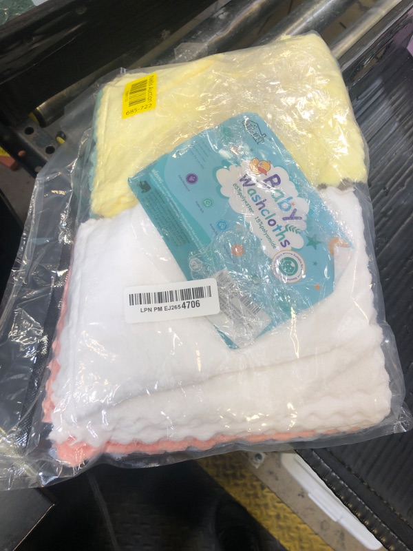 Photo 1 of HOMEXCEL Baby Washcloths 24 Pack-Microfiber Coral Fleece Baby Bath Face Towel 7 x 9 Inch Extra Absorbent and Soft Burp Cloth and Wash Cloths for Newborn-Infants and Toddlers-Gentle On Sensitive Skin