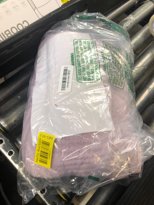 Photo 1 of JOOJA Throw Blanket for Couch Super Soft Blankets for Bed Comfy Cozy Blanket Knit Fuzzy Plush Fleece Blanket Gift for Women Lightweight Blanket for Living Room Sofa 50 x 60 Inches Lilac