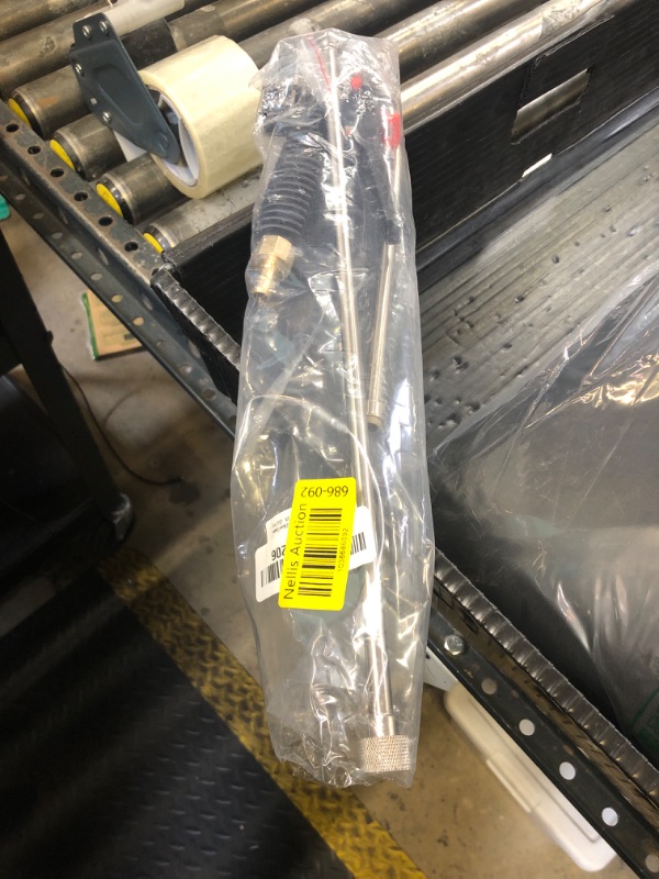 Photo 1 of 36 Inches Replacement Sprayer Wand,Adjustable Universal Sprayer Wand with 3/8" Brass Barb, Stainless Steel Replacement Sprayer Wand with Shut off Valve & 2 Hose Clamps
