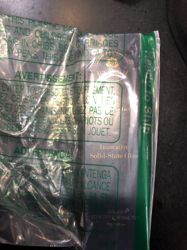 Photo 1 of UNA GELLA Soft Gel Nail Tips Gl ue Solid Nails Gl ue Gel 40ml Lamp Curing Needed Soak Off G LUE Strong Nail G LUE G el for Acrylic Fake Nails Tips Extension Press On Nails for Gelly Tips
