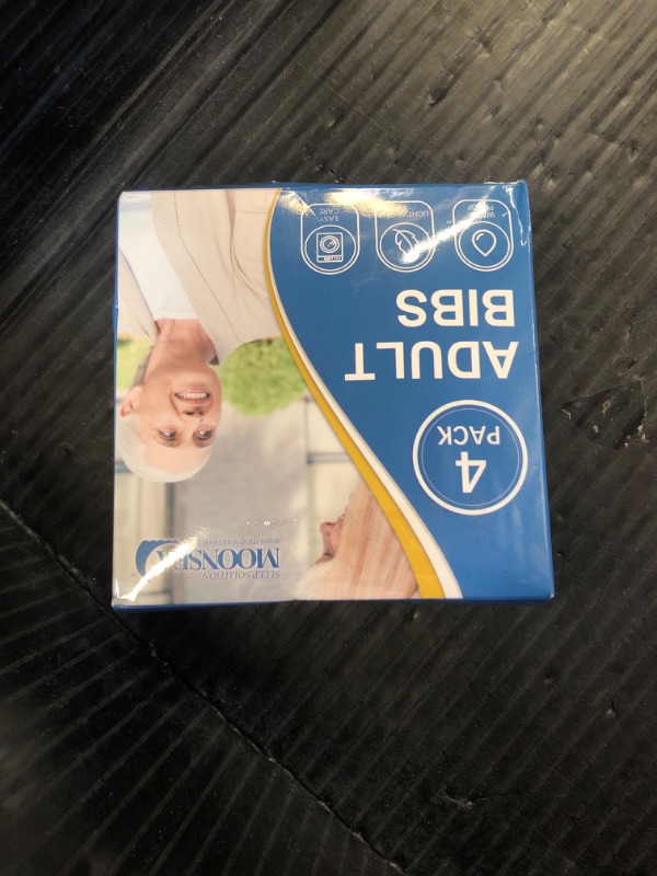Photo 1 of Moonsea Adult Bibs for Eating 4 Pack White, Premium Quality Waterproof Clothing Protector, 30"X18"
