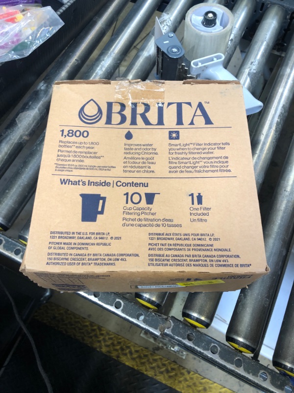 Photo 1 of Brita Everyday Elite Water Filter Pitcher, Removes 99% of Lead, Includes 1 Filter, 10-Cup Capacity, Blue