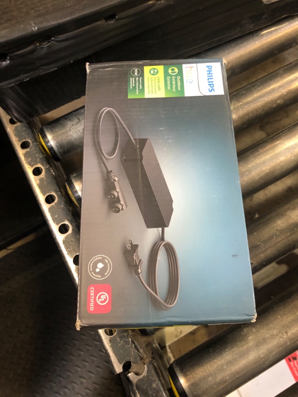 Photo 1 of Philips Hue Outdoor 100W Power Supply Black - Connect Multiple Hue Outdoor Low Voltage Lights up to Total of 100W - 1 Pack - Requires Hue Bridge - Weatherproof