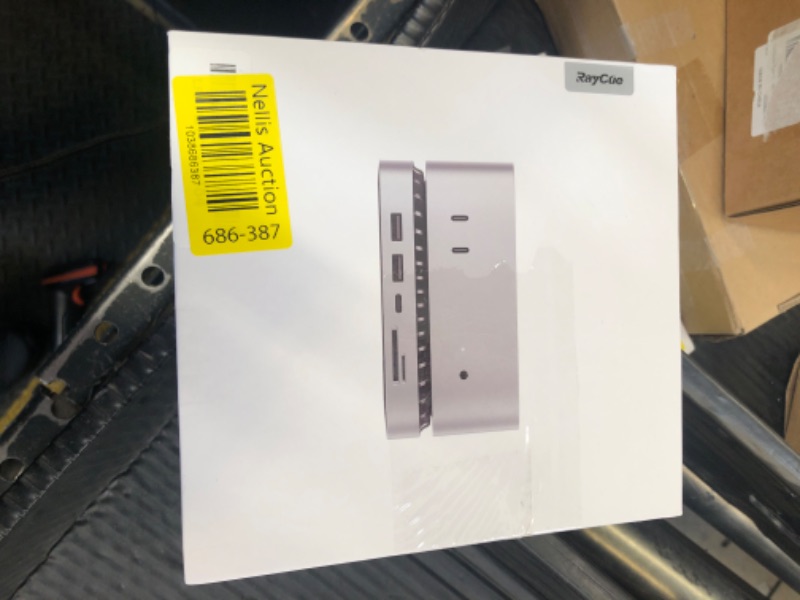 Photo 1 of Mac mini M4 Dock, Aluminum Stand and HDMI Hub for Mac mini M4 and M4 Pro 2024 with M.2 NVMe/SATA SSD Enclosure, 4K60Hz HDMI,10G USB A/C, 5G USB A*2, USB-C Charge, SD/TF, Audio