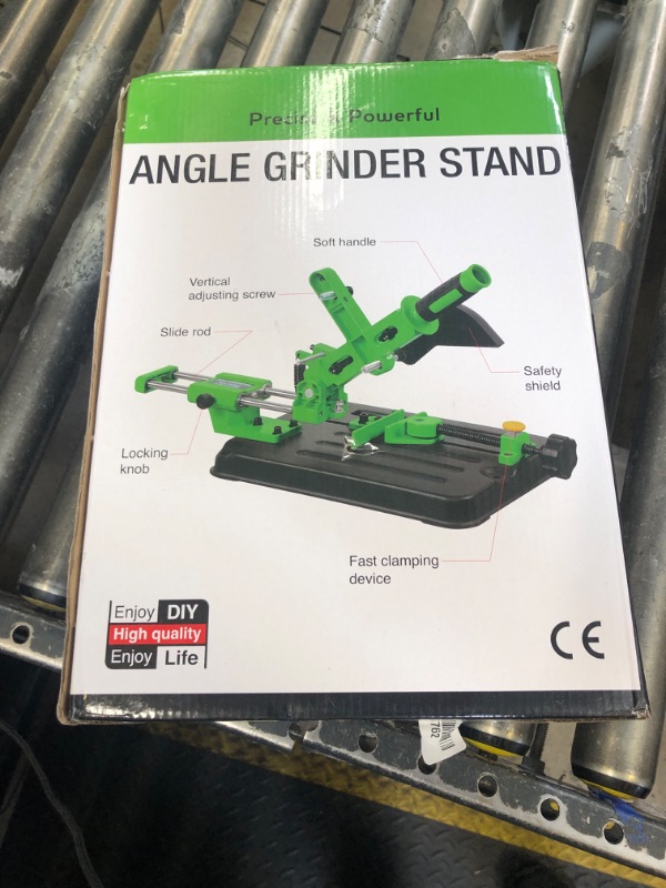 Photo 1 of ZWSJLC Upgraded Angle Grinder Stand Sliding DIY Cutter Support Aluminum Bracket Holder iron base Suitable for 100/115/125mm angle grinder