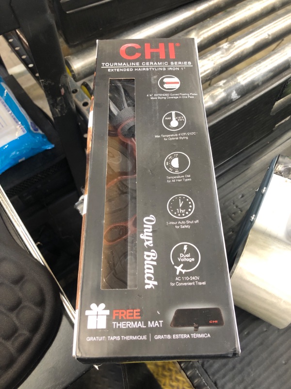 Photo 1 of CHI Tourmaline Ceramic Series Flat Iron, Hair Straightener For Silky Smooth Hair, Ideal For Straightening Or Curling Hair, 1" Iron