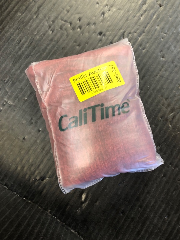 Photo 1 of CaliTime Throw Pillow Covers Decorative 12 X 20 Inches Pack of 2 Cozy Chenille Cushion Cases for Couch Sofa Bed Living Room Home Burgundy