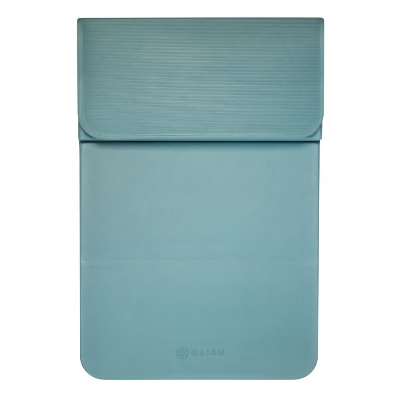 Photo 1 of Gaiam Easy-Fold Fitness Mat Turquoise/Aqua - Exercise Accessories at Academy Sports