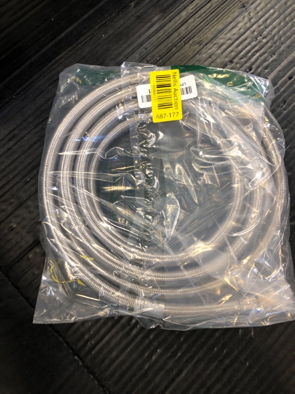 Photo 1 of onlyfire 12 Ft Propane Hose Extension with 3/8" Female Flare on Both Ends, Stainless Braided Propane Gas Line Pipe for RV, Gas Grill, Fire Pit, Heater,Propane Tank,etc