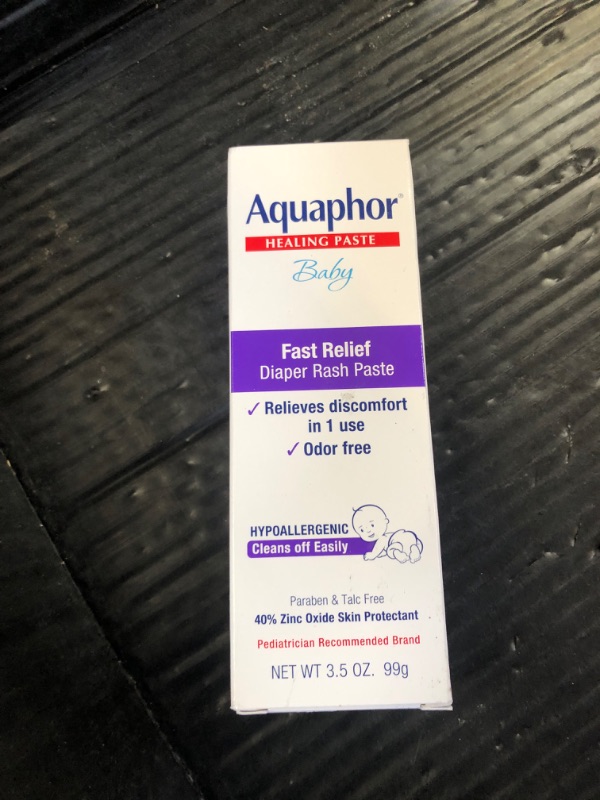 Photo 1 of Aquaphor Baby Diaper Rash Paste - For Serious Diaper Rash and Flare-ups - 3.5 Oz. Tube