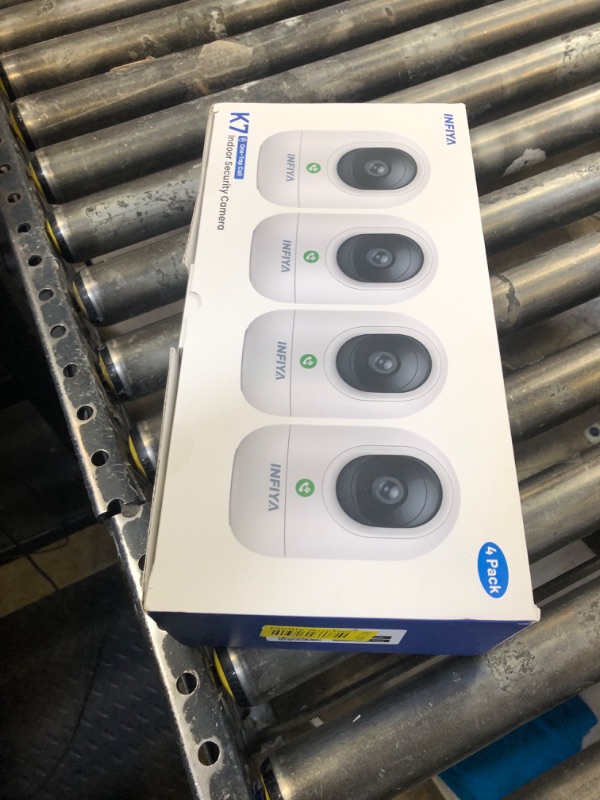 Photo 1 of INFIYA 360 Cameras for Home Security-Indoor Camera Monitoring Baby/Nanny with 2K High Resolution & One-Tap Call, 24-7 Local Storage, Compatible with Alexa/Google Home, K7 4Pack (2.4GHz Wi-Fi Only)