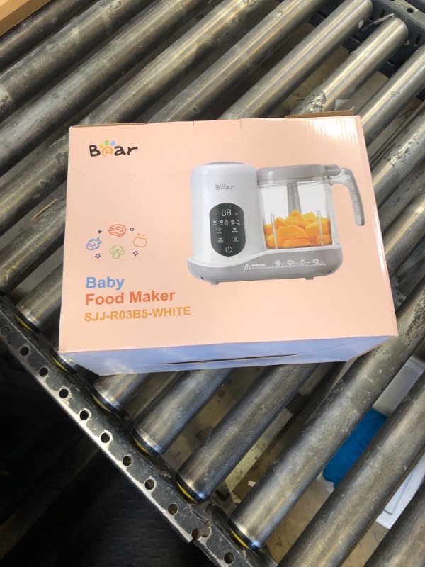 Photo 1 of BEAR 2024 Baby Food Maker | One Step Baby Food Processor Steamer Puree Blender | Auto Cooking & Grinding | Baby Food Puree Maker with Self Cleans | Touch Screen Control, White