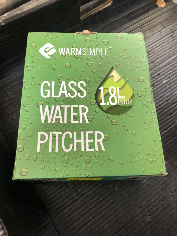 Photo 1 of 1.8L GLASS WATER PITCHER 